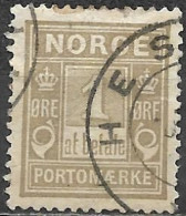 Norway Used Postage Due Stamp At Betale Posthorn 1 Ore [WLT1275] - Usati
