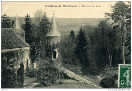 51  CHATEAU DE MONTMORT UN COIN DU PARC TB ETAT - Montmort Lucy