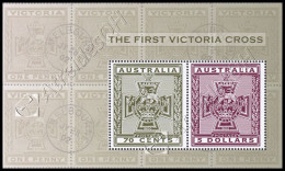 [Q] Australia 2015: Foglietto Victoria Cross / First Victoria Cross S/S ** - Blocchi & Foglietti