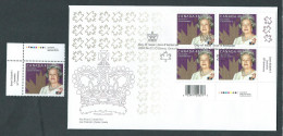 Canada # 1987 LR. P.B Barcode FDC+ Single MNH-50th Ann. Of The Coronation Of QE11 - 2001-2010