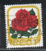 NEW ZEALAND NUOVA ZELANDA 1975 ROSES FLORA FLOWERS JOSEPHINE BRUCE 8c USED USATO OBLITERE' - Gebruikt