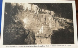 CPA FR46 - Grottes De LACAVE Entre Souillac Et Roc-Amadour - Salle Des Lustres Vue De L'Hôtel - Lacave
