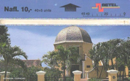 Curacao:Used Phonecard, Betel, 40+5 Units, Octagon - Paisajes