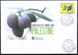 DZ - 1990 -  Philatelic Cover Olivier - Palestine Olives Huile D'olive Olive Oil Aceite De Oliva Olivenöl Olio D'oliva - Alimentation