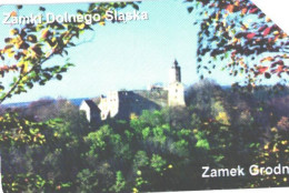 Poland:Used Phonecard, Telekomunikacja Polska S.A., 25 Units, Grodno Castle - Paesaggi