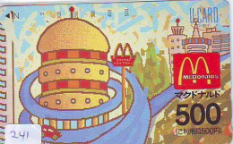 TELECARTE * McDonald's JAPON (241) MacDonald's * McDonald's   JAPAN *  PHONECARD * TELEFONKARTE - Werbung