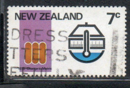 NEW ZEALAND NUOVA ZELANDA 1976 CHANGE TO METRIC 7c USED USATO OBLITERE' - Usati