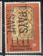 NEW ZEALAND NUOVA ZELANDA 1976 NATIVITY CHRISTMAS NATALE NOEL WEIHNACHTEN NAVIDAD 7c USED USATO OBLITERE' - Usados