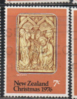 NEW ZEALAND NUOVA ZELANDA 1976 NATIVITY CHRISTMAS NATALE NOEL WEIHNACHTEN NAVIDAD 7c USED USATO OBLITERE' - Usados