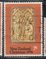 NEW ZEALAND NUOVA ZELANDA 1976 NATIVITY CHRISTMAS NATALE NOEL WEIHNACHTEN NAVIDAD 7c USED USATO OBLITERE' - Oblitérés