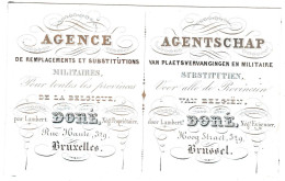 Belgique "Carte Porcelaine" Porseleinkaart, Agence / Agentschap Lambert Doré, Bruxelles, Dim:128 X 81mm - Porzellan