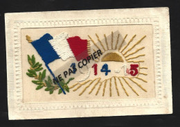 Cp Brodée   Drapeau   1914-1915 - Oorlog 1914-18