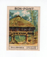 Chromo BON POINT  Rare Philippines IFUGAOS TB 68x50 1936s Pub: Chocolat Pupier Didactique Au Dos 2 Scans - Other & Unclassified