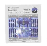 PALAU  SPACE 1999  The International Space Station - Sheetlet Of 6 Stamps - See Scans & Notes - Palau