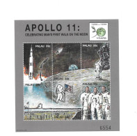 PALAU  SPACE 1999  Apollo 11  - Sheetlet Of 6 Stamps - See Scans & Notes - Palau