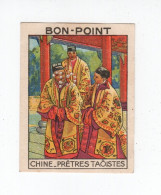 Chromo BON POINT Rare Chine China TAOÏSTES TB 68x50 1936s Pub: Chocolat Pupier Didactique Au Dos 2 Scans - Andere & Zonder Classificatie
