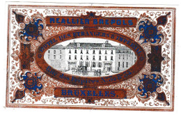 Belgique Etiquette, Reallier Brepols, Hotel Des Etrangers & Imperial, Bruxelles, Dim:103 X 64mm - Porcelaine