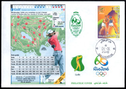 ALGERIE ALGERIA 2016 - FDC Olympic Games Rio 2016 Golf Olympische Spiele Olímpicos Olympics - Golf