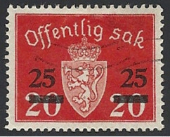 Norwegen Dienstm. 1949, Mi.-Nr. 60, Gestempelt - Oficiales