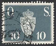 Norwegen Dienstm. 1951, Mi.-Nr. 62, Gestempelt - Oficiales