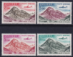 Andorra French 1961 Sc C5-8 Andorre Air Post Set MLH* - Luftpost