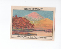 Chromo BON POINT Rare JAPON JAPAN FUJIYAMA Mont Fuji TB 68x50 1936s Pub: Chocolat Pupier Didactique Au Dos 2 Scans - Andere & Zonder Classificatie