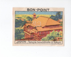 Chromo BON POINT Rare JAPON JAPAN Temple Bouddhiste Tokio TB 68x50 1936s Pub: Chocolat Pupier Didactique Au Dos 2 Scans - Other & Unclassified