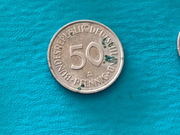 Münze Münzen Umlaufmünze Deutschland BRD 50 Pfennig 1990 Münzzeichen A - 50 Pfennig