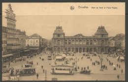 Carte P ( Bruxelles / Gare Du Nord Et Place Rogler ) - Chemins De Fer, Gares
