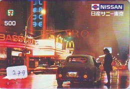 Carte Prépayée Japon * McDonald's JAPON (279) MacDonald's * McDonald's   JAPAN *  PHONECARD * KARTE * NISSAN - Publicidad