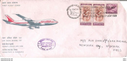 First Flight Cover Bombay To New York, 26th May, 1971, Condition As Per Scan - Briefe U. Dokumente