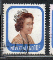 NEW ZEALAND NUOVA ZELANDA 1977 1982 QUEEN ELIZABETH II 10c USED USATO OBLITERE' - Oblitérés