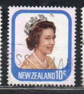 NEW ZEALAND NUOVA ZELANDA 1977 1982 QUEEN ELIZABETH II 10c USED USATO OBLITERE' - Oblitérés