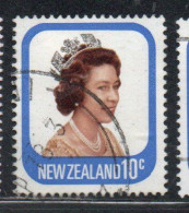 NEW ZEALAND NUOVA ZELANDA 1977 1982 QUEEN ELIZABETH II 10c USED USATO OBLITERE' - Gebruikt