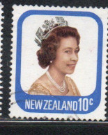 NEW ZEALAND NUOVA ZELANDA 1977 1982 QUEEN ELIZABETH II 10c USED USATO OBLITERE' - Gebraucht