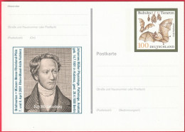 CP - Entier Postal  (Allemagne - RFA) (1999) - Johannes Müller Physiologiste, Pathologiste, Anatomiste - Postkarten - Ungebraucht