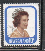 NEW ZEALAND NUOVA ZELANDA 1977 1982 QUEEN ELIZABETH II 10c USED USATO OBLITERE' - Usati