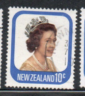 NEW ZEALAND NUOVA ZELANDA 1977 1982 QUEEN ELIZABETH II 10c USED USATO OBLITERE' - Gebraucht