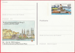 CP - Entier Postal  (Allemagne - RFA) (2000) - Expo Timbres Confluentes 2000' - Échange Timbres De Coblence - Postkarten - Ungebraucht