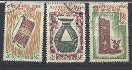 Comore - 1963 - Usato/used - Artigianato - Mi N. 55/57 - Gebruikt