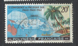 Polinesia Francese - 1962 - Usato/used - Conference Du Pacifique Sud - Mi N. 22 - Gebraucht