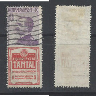 Italia - 1924 - Usato/used - Pubblicitari - Reklamefeldern - Tantal - Mi N. 92/R 11 - Publicité
