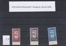 ÄGYPTEN - EGY-PT - EGYPTIAN - EGITTO - INT.BAUMWOLLE-KONGRESS 1938 POSTFISCH - MNH - Ongebruikt