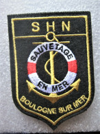 ECUSSON SAUVETAGE EN MER SNSM / SHN DE BOULOGNE SUR MER SUR VELCROS - Brandweer