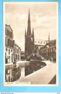 Woerden Rijn En RK Kerk 1925 RY57226 - Woerden