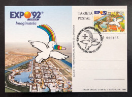 SPAIN, Uncirculated Maximum Card, « EXPO 92 Sevilla », « Vista General », « General View », 1990 - Tarjetas Máxima