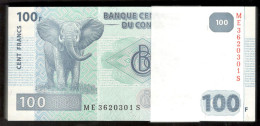 Lot 100 Pcs 1 Bundle Consecutive Congo 100 Francs 2022 UNC - Republic Of Congo (Congo-Brazzaville)