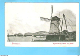 Dordrecht Molen En Spoorbrug Over De Maas RY56895 - Dordrecht