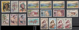 POLYNESIE Lot De 19 Timbres-poste (o)) Entre 1958 Et 1964 Et 1990 (CV 63 €) à 10% De La Cote - Used Stamps