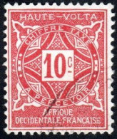 Haute Volta Obl. N° Taxe 12 - Ornements Le 10c Ose - Usati